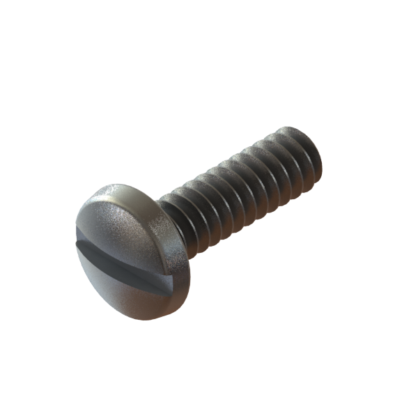 R-1018 PLATED STEEL MCHINE SCREW ROUND SLOTTED