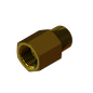 B-6601W-27 ADP 3/8" M. NPT TO 3/8" FEM NPT