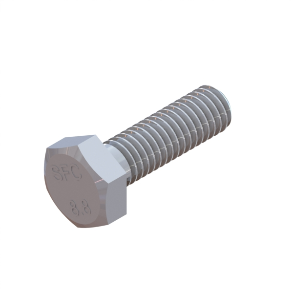 RA-108 SCREW M8X1.25X25 HEX CAP ZINC