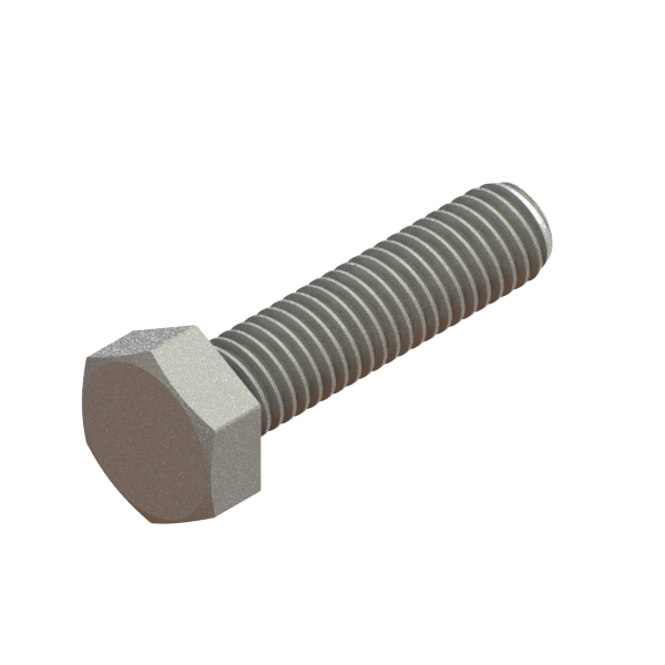 FAST-21 SCREW M6X1.0X25 HEX CAP ZINC