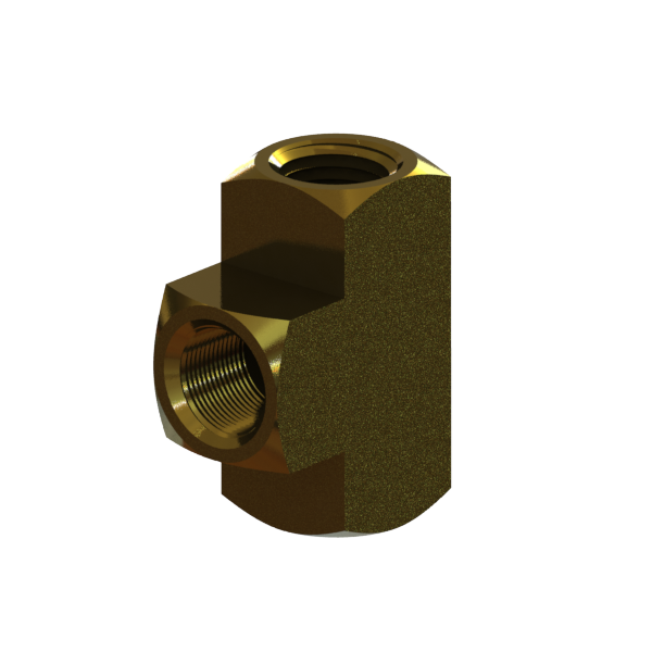 PART-373 TEE 1/4 NPT FEM BRASS