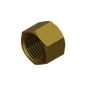 PART-241 CAP 1/2 NPT, BRASS