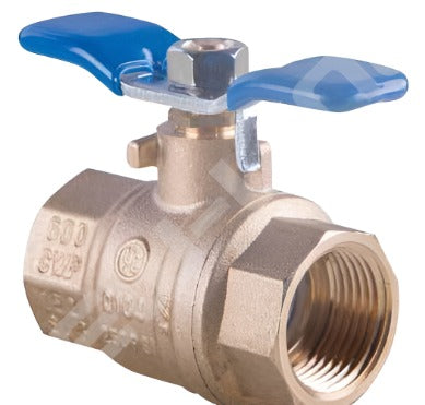3/8" BR BALL VALVE w/WING HANDLE